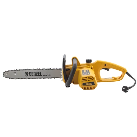 Пила цепная электрическая Denzel EDS-2000P 95616, 2 кВт,поперечная, шина 40 см, шаг 3/8, паз 1.3 мм, 57 звеньев купить в Кургане