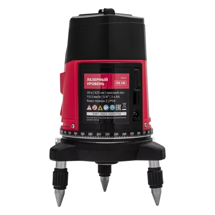 Лазерный уровень MTX CRX-30R, 30 м, красный луч, батарейки, резьба 5/8&quot; 35030 купить в Кургане