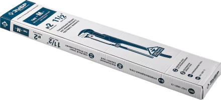 Ключ трубный рычажный ЗУБР &amp;quot;ПРОФЕССИОНАЛ&amp;quot;, прямые губки, цельнокованый, Сr-V, № 2,  1,5&amp;quot; 27335-2_z01 купить в Кургане