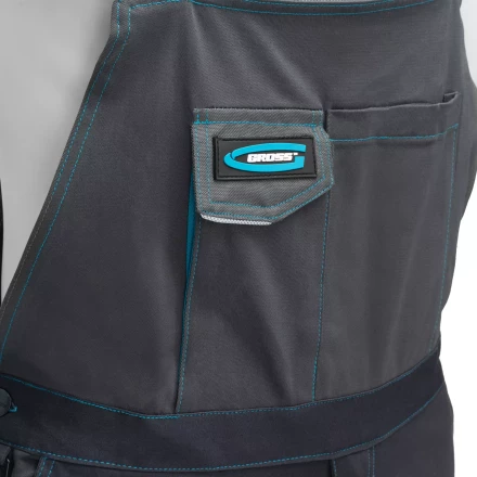 Полукомбинезон профессиональный рабочий Gross 90443, 97% хлопок 3% спандекс, L купить в Кургане