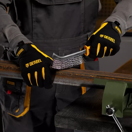 Щетка металлическая с пластмассовой ручкой, нержавеющая проволока Denzel 748287 купить в Кургане