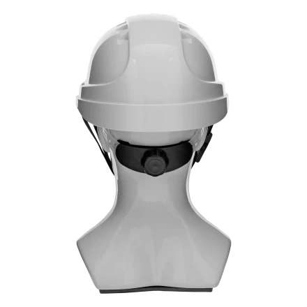 Каска защитная ударопр. Denzel «Форвард» (К-05),ABS/PC,комплект со встроен.очк.ОЧК-05 Форвард,белая 89205 купить в Кургане