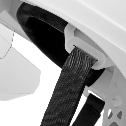 Каска защитная ударопр. Denzel «Форвард» (К-05),ABS/PC,комплект со встроен.очк.ОЧК-05 Форвард,белая 89205 купить в Кургане