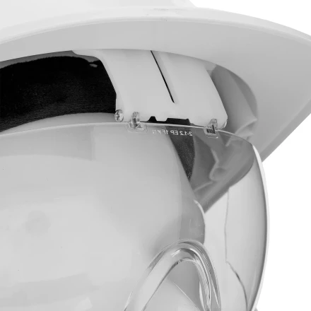 Каска защитная ударопр. Denzel «Форвард» (К-05),ABS/PC,комплект со встроен.очк.ОЧК-05 Форвард,белая 89205 купить в Кургане