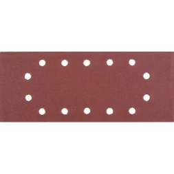 Лист шлифовальный универсальный STAYER &quot;MASTER&quot; на зажимах, 14 отверстий по периметру, для ПШМ, Р320, 115х280мм, 5шт 35469-320