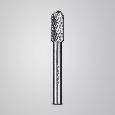Зубр Твердосплавная борфреза C - цилиндр со сферическим концом, 8 х 20 мм (28802-8-20) купить в Кургане