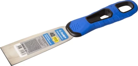 Шпатель ЗУБР "ПРОФЕССИОНАЛ" профилированное нержавеющее полотно, 2к ручка, 40мм 10049-04_z03 купить в Кургане