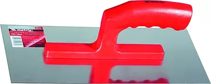 Гладилка стальная 280 х 130 мм зеркальная полировка пластмас. ручка  MATRIX 86774 купить в Кургане