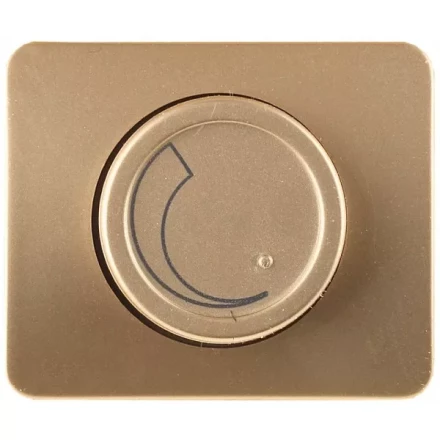 Диммер СВЕТОЗАР &quot;ГАММА&quot; без вставки и рамки, цвет золотой металлик, 60-800Вт SV-54142-GM купить в Кургане