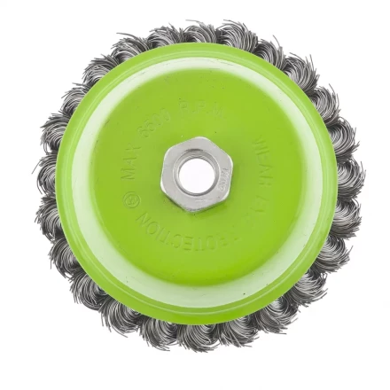 Щетка для УШМ 75 мм М14 &quot;чашка&quot; крученая металлическая проволока СИБРТЕХ 746247 купить в Кургане