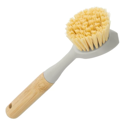Щетка для посуды круглая d 60х230 мм, бамбуковая рукоятка, Home// Palisad 93571 купить в Кургане