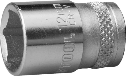 Торцовая головка KRAFTOOL &quot;INDUSTRIE QUALITAT&quot;, Cr-V, FLANK, хромосатинированная, 1/4&quot;, 13 мм 27815-13_z01 купить в Кургане