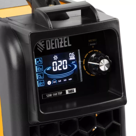 Аппарат инвертор. дуговой сварки SDM-160 Top, 160 А, ПВ 80%// Denzel 94354 купить в Кургане