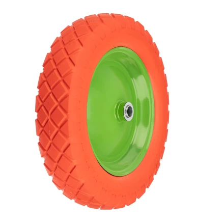 Колесо полиуретановое Сибртех 4.80/4-8, длина оси 90 мм, подшипник 20 мм 689775 купить в Кургане