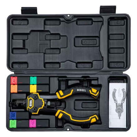 Заклепочник для резьбовых заклепок Denzel 40501, двуручный, заклепки М3, М4, М5, М6, М8, М10, M12 купить в Кургане