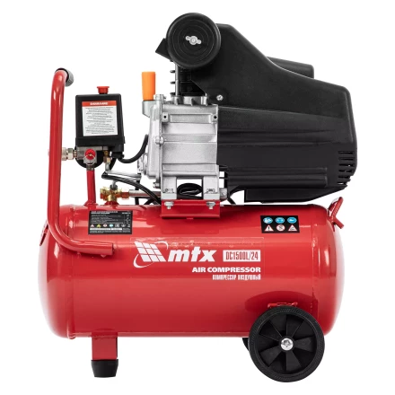 Компрессор воздушный MTX DC1500L/24, 1,5 кВт, 24 л, 210 л/мин 58017 купить в Кургане