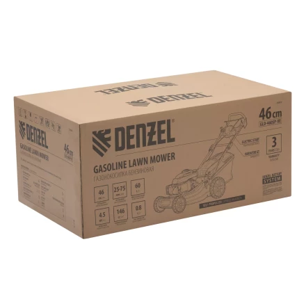 Газонокосилка бензиновая Denzel GLD-460SP-VE, 146 см3, шир. 46см, привод, вариатор, эл.старт, 60 л (58809) купить в Кургане