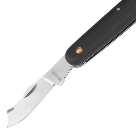 Нож садовый Palisad, 165 мм, складной, окулировочный, пластиковая рукоятка, 790547 купить в Кургане