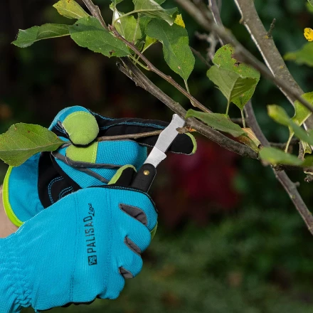 Нож садовый Palisad, 165 мм, складной, окулировочный, пластиковая рукоятка, 790547 купить в Кургане