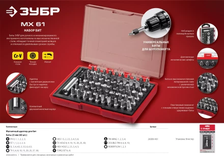 Набор бит серия МАСТЕР купить в Кургане