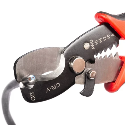 Ножницы для резки проводов КВТ MC-06 до 15 мм с функцией зачистки изоляции (85934) купить в Кургане