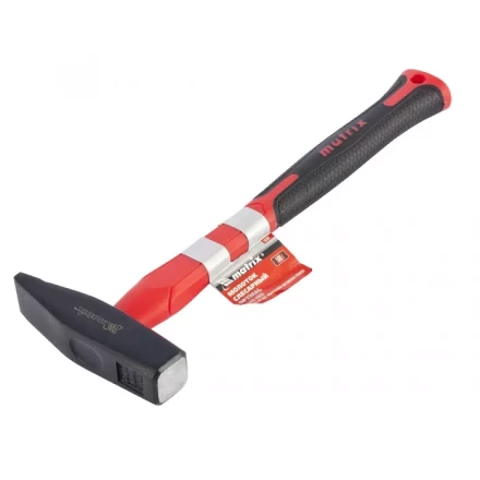 Молоток слесарный &#039;&#039;optimal&#039;&#039; 600г фибергласовая обрезиненная рукоятка квадратный боек MATRIX 10370 купить в Кургане