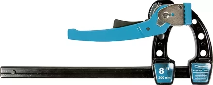 Струбцина реечная быстрозажимная,металлический корпус,рычажный храповый механизм, 4&quot;/100 мм GROSS 20717 купить в Кургане