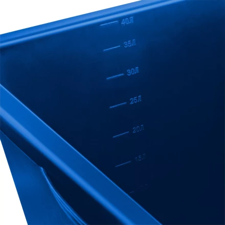 ЗУБР 40 л, первичный высокопрочный пластик, усиленный прямоугольный строительный таз (06096-45) купить в Кургане