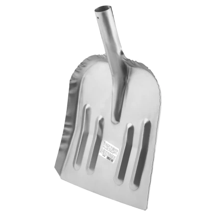 Лопата для уборки снега стальная оцинкованная, 320 х 340 мм, без черенка, Россия 615365 купить в Кургане