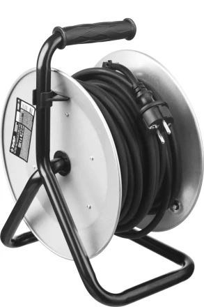 Удлинитель ЗУБР &quot;ПРОФИ&quot; на металл катушке, КГ 3х1,5кв мм, морозостойкий, 4 гнезда, IP44, макс мощность 3500Вт, 30м 55085-30 купить в Кургане