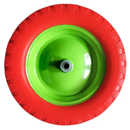 Колесо полиуретановое Сибртех 4.80/4-8, длина оси 80 мм, подшипник 20 мм 689805 купить в Кургане