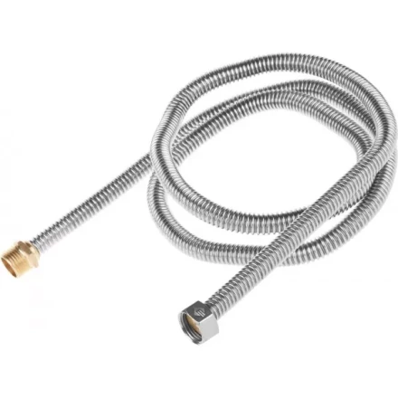 Подводка ЗУБР &quot;ЭКСПЕРТ&quot; сильфонная из нержавеющей стали, для воды, г/ш  (гайка-штуцер), 1/2&quot;, 1,5м 51011-G/S-150 купить в Кургане