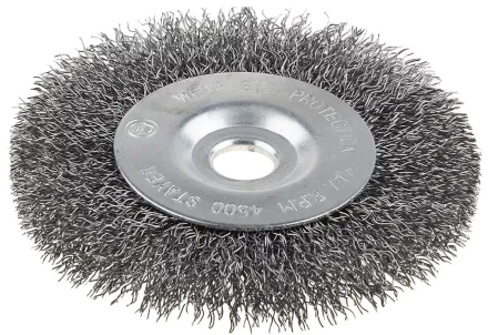 Щетка STAYER дисковая для точильно-шлифовального станка, витая сталь 0,3мм, 175/12,7/16мм 35185-175 купить в Кургане