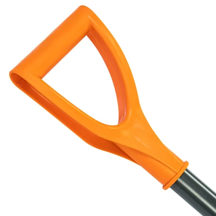 Лопата для уборки снега пластиковая Сибртех, 400х405х1380 мм, стальной черенок, усиленная 61666 купить в Кургане