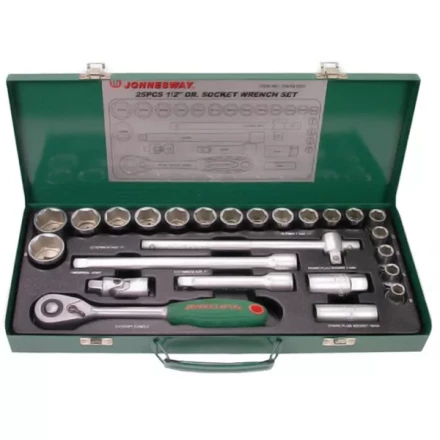 Набор головок торцевых универсальный 1/2&quot;  DR10-32мм  25предметов S04H4125S  Jonnesway 47223 купить в Кургане