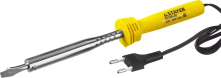 Паяльник STAYER &quot;STANDARD&quot; с пластмассовой рукояткой и долговечным жалом, 80 Вт, клин 55330-80 купить в Кургане