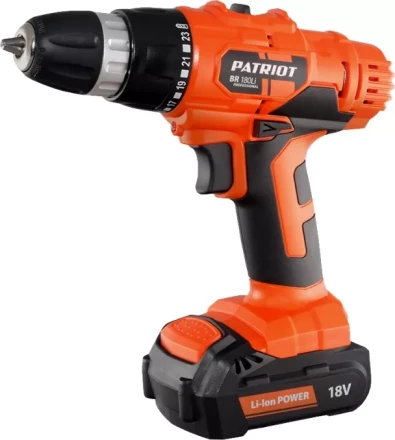 Дрель-шуруповерт аккумуляторная PATRIOT BR 180Li в кейсе купить в Кургане