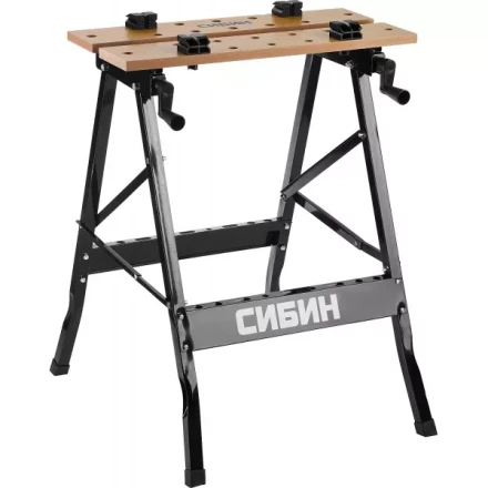 Верстак столярный СИБИН складной, 605х635х780 мм 38723 купить в Кургане