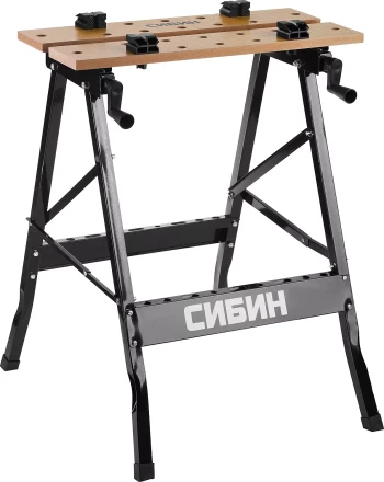 Верстак столярный СИБИН складной, 605х635х780 мм 38723 купить в Кургане