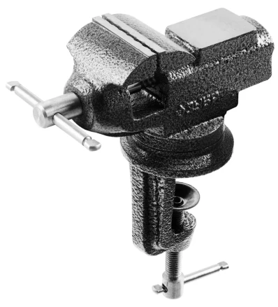 Тиски-мини ЗУБР &quot;МАСТЕР&quot;, поворотные с наковальней, для точных работ, 60мм 32485 купить в Кургане