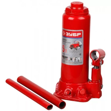 Домкрат ЗУБР гидравлический бутылочный, для автомобилей ГАЗ, 5т, 228-390мм 43059-390-5 купить в Кургане