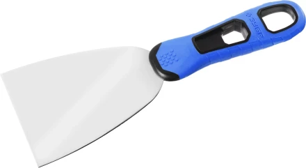 Шпатель ЗУБР "ПРОФЕССИОНАЛ" профилированное нержавеющее полотно, 2к ручка, 80мм 10049-08_z03 купить в Кургане