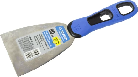 Шпатель ЗУБР "ПРОФЕССИОНАЛ" профилированное нержавеющее полотно, 2к ручка, 80мм 10049-08_z03 купить в Кургане