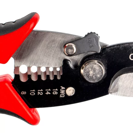 Ножницы для резки проводов КВТ MC-07 до 15 мм с функцией зачистки изоляции (86619) купить в Кургане