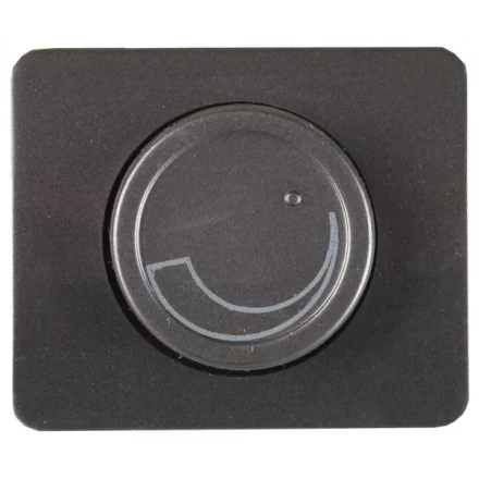 Диммер СВЕТОЗАР &quot;ГАММА&quot; без вставки и рамки, цвет темно-серый металлик, 60-800Вт SV-54142-DM купить в Кургане