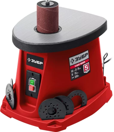 ЗУБР d 13, 19, 26, 38, 51, 76 x 115, 500 Вт, осцилляционный шпиндельный шлифовальный станок (СШО-500) купить в Кургане