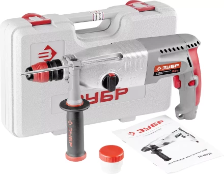 Перфоратор ЗУБР, SDS-plus, БЗП,  в компл., металл корпус редуктора, 800Вт, кейс ЗП-800ЭК купить в Кургане