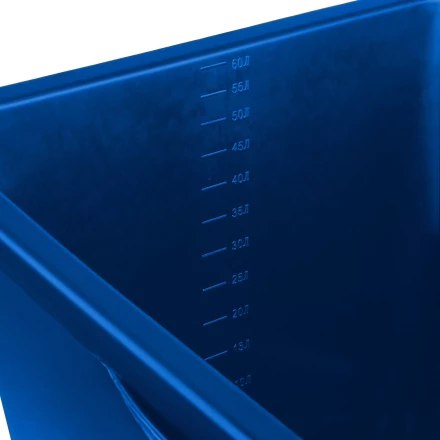 ЗУБР 60 л, первичный высокопрочный пластик, усиленный прямоугольный строительный таз (06096-65) купить в Кургане