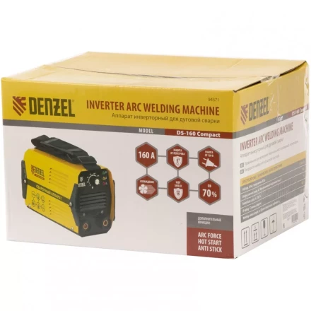 Аппарат инверторный дуговой сварки DENZEL DS-160 Compact 94371 купить в Кургане