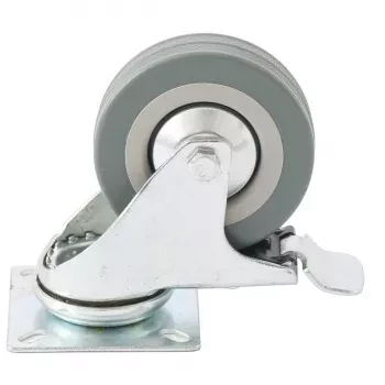 Колесо поворотное с тормозом d-100мм крепление платформенное СИБРТЕХ 68721 купить в Кургане